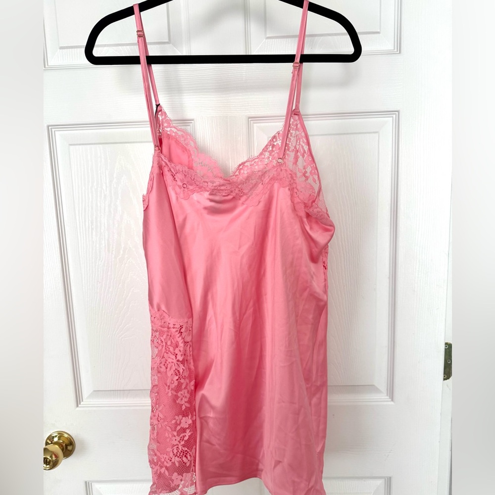 Victoria's Secret Dream Angels Pink Dare to Dream Lace and Satin Slip XXL NEW - Picture 4 of 8